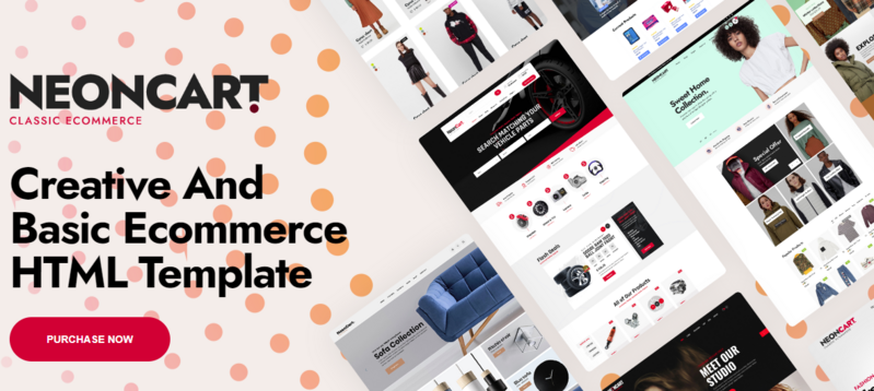 NeonCart - Mehrzweck-E-Commerce-Shop-Vorlage